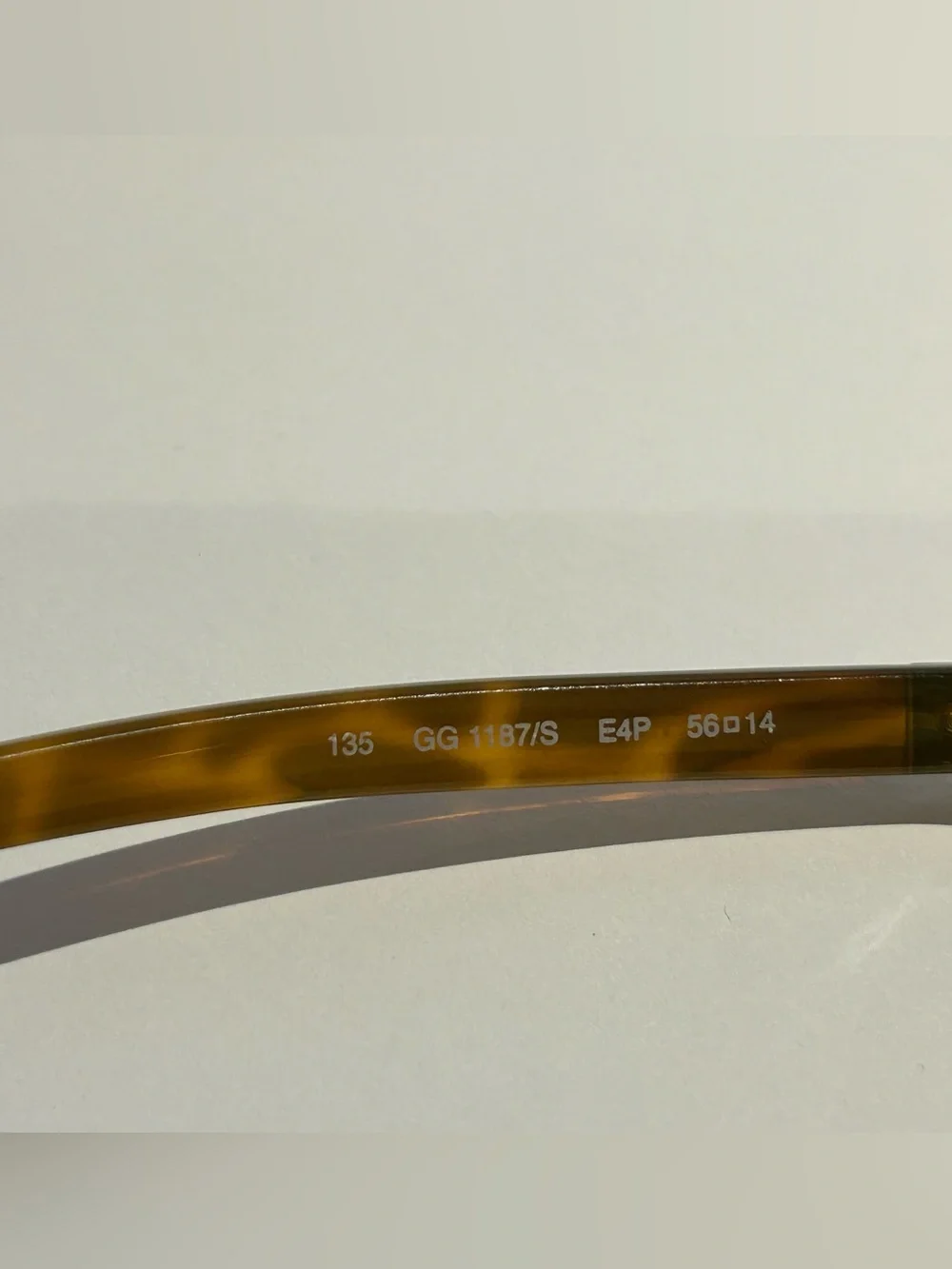 Gucci Tortoiseshell Oval Sunglasses with Brown Lenses